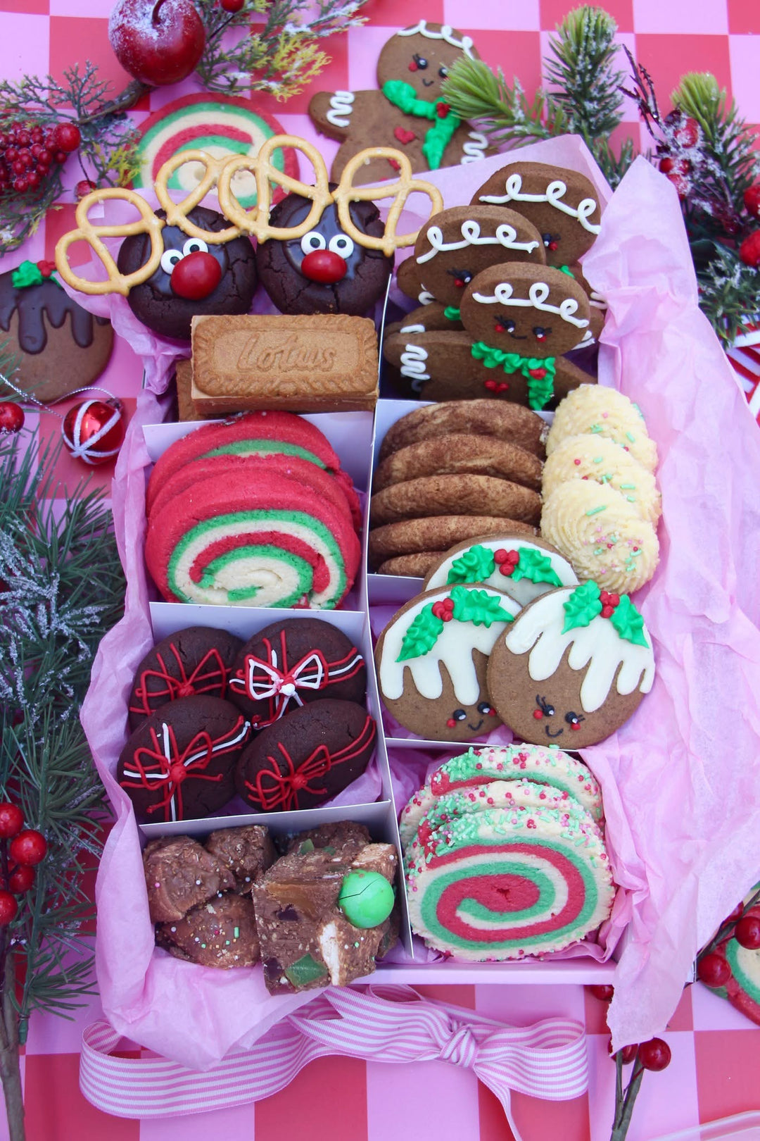 Sassy Christmas cookie boxes
